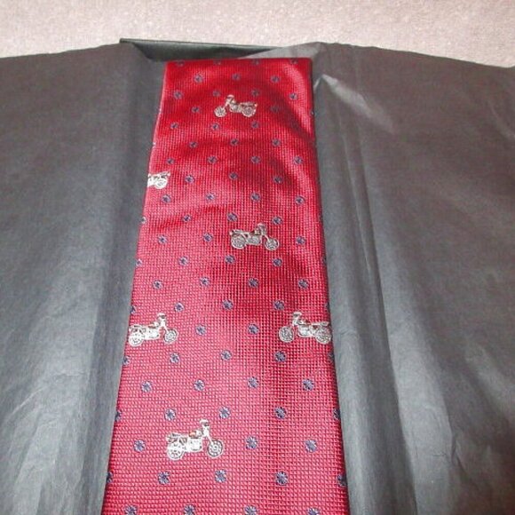 Vtg BMW Motorcycle Silk Tie Necktie Made in Italy NEW Limited Edition Corpcore - Picture 3 of 9